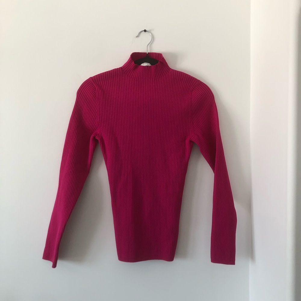 BNWOT Babaton Sculpt Knit Tie-Back Longsleeveβ in Pink | Size M